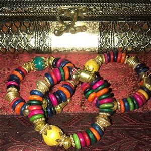 NEW* Colorful boho bangles